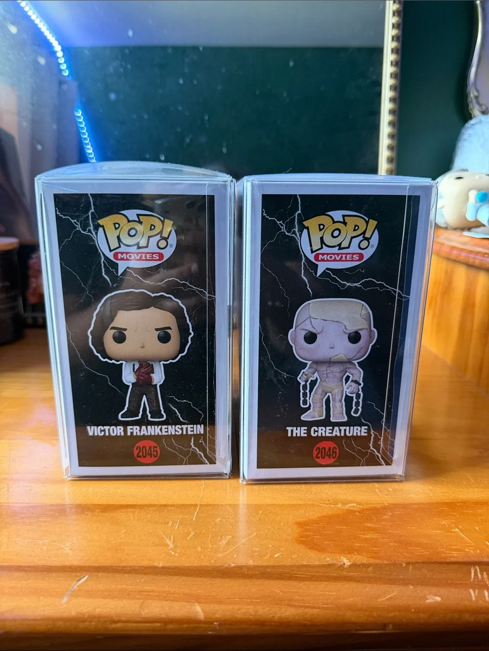 Funko Pop! Movies Victor Frankenstein & The Creature Vinyl Figures - White/Brown